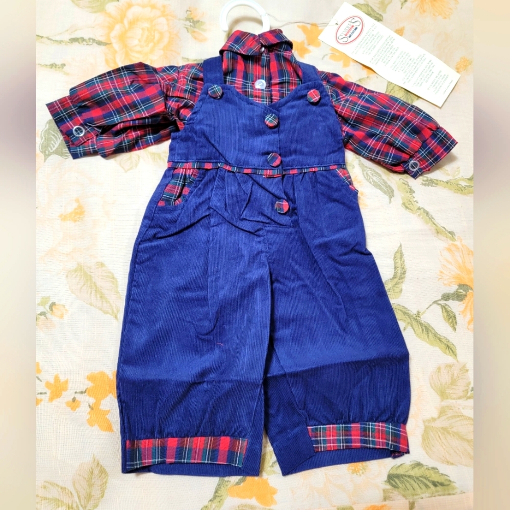 Jumpsuit and plaid shirt American Girl Size
